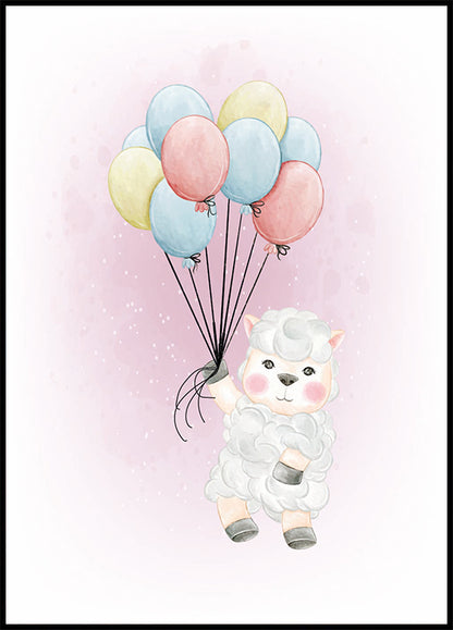 Animals And Balloons No. 4 Plakat