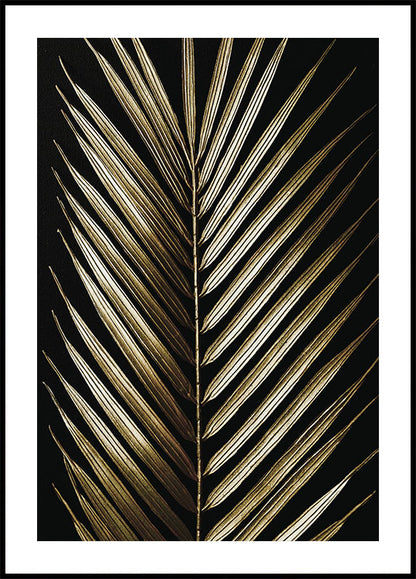 Golden Palm Leaf Plakat