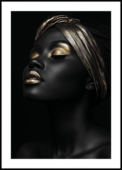 Elegance in Gold and Black Plakat