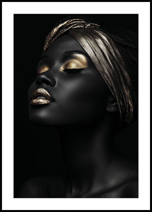 African Golden Woman II Plakat