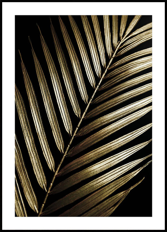 Golden Palm Leaf Plakat