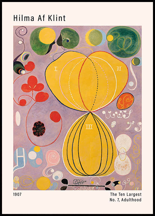 The Ten Largest, No. 7, Adulthood by Hilma af Klint Plakat