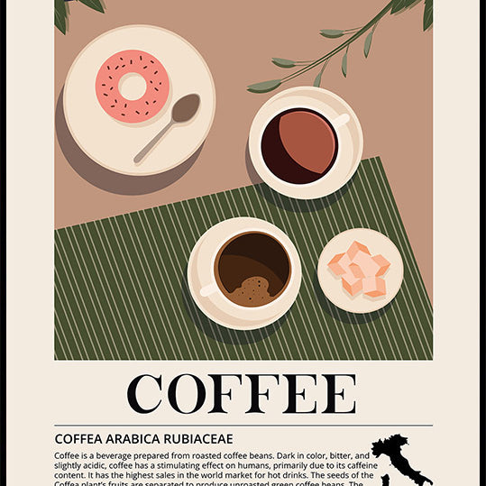 Coffee Made in Italy Plakat