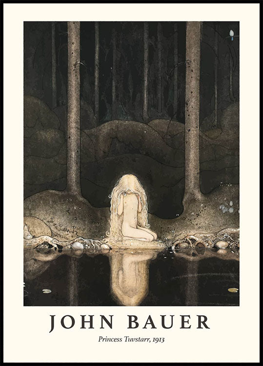 Princess Tuvstarr by John Bauer Plakat