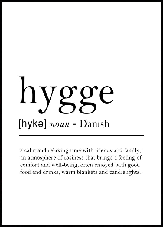 Hygge - A Danish Concept of Comfort Plakat