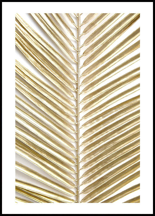 Gold Palm Leaves Plakat - Posterbox.no