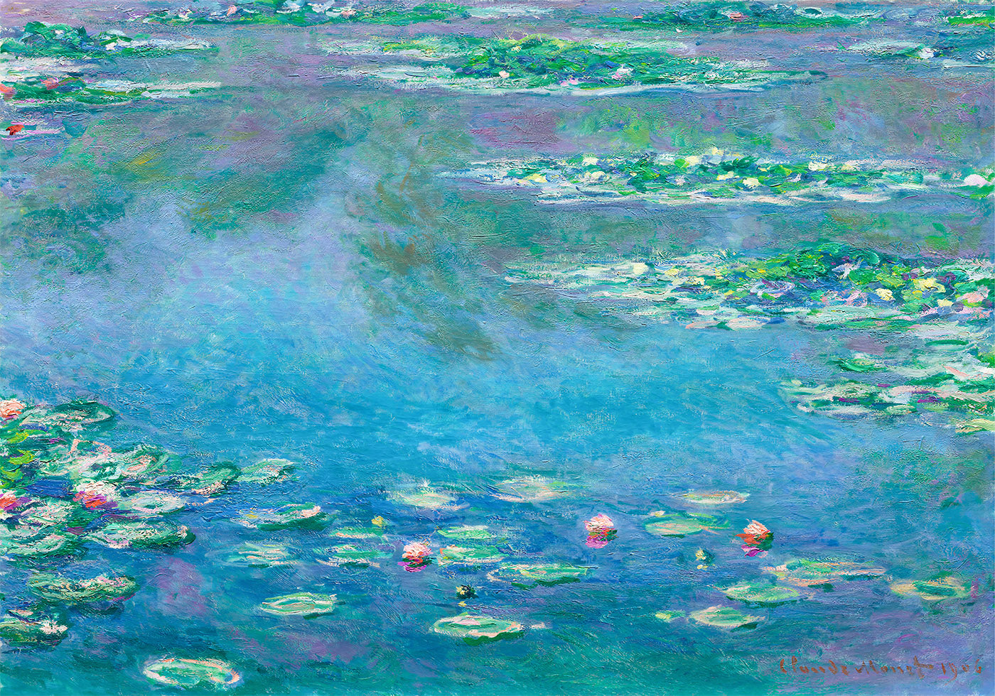 Water Lilies by Claude Monet 1906 Plakat