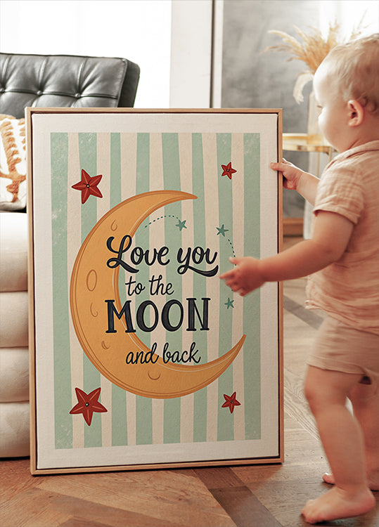 Love you to the moon and back Plakat