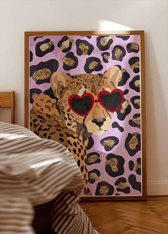 Leopard Print Pink Plakat