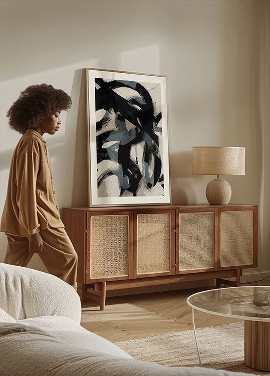 Abstract Brush Strokes 152 Plakat