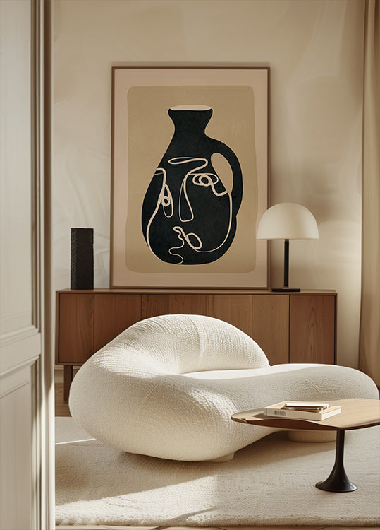 Abstract Art Vase Plakat