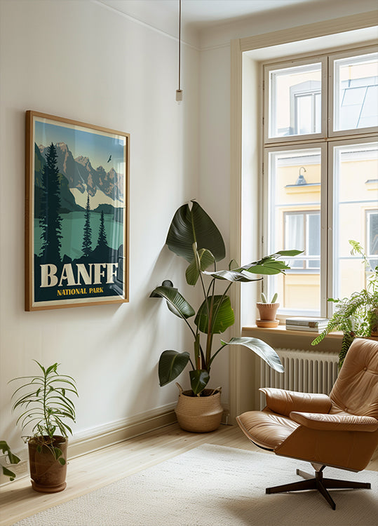 Banff National Park Travel Print Plakat