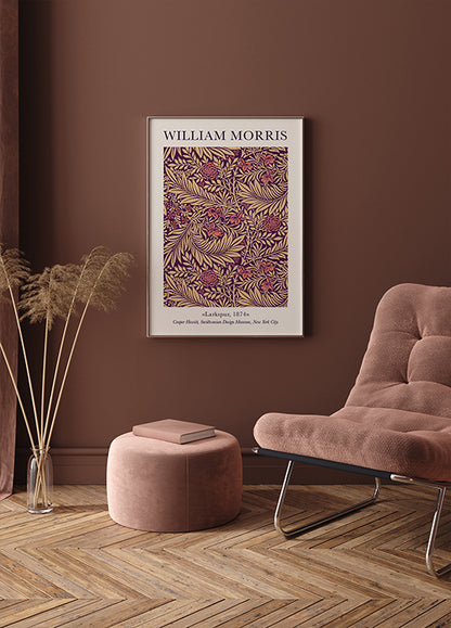 William Morris Larkspur Plakat