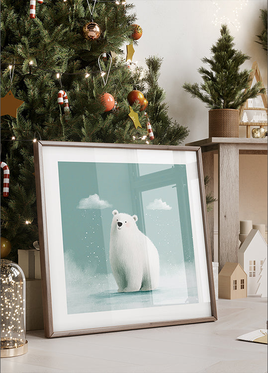 Happy polar bear Plakat
