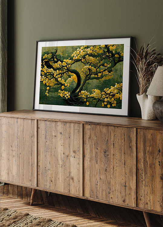 Golden Blossom TreePlakat
