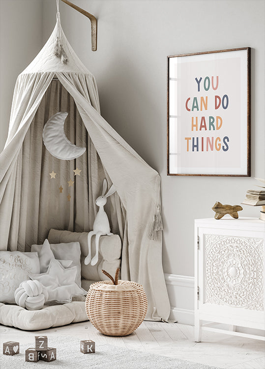 You Can Do Hard Things Plakat