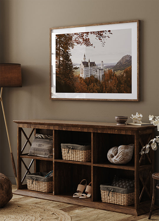 Neuschwanstein Castle in Autumn Plakat