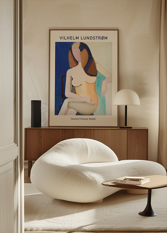 Vilhelm Lundstrøm, Seated Female Model Plakat