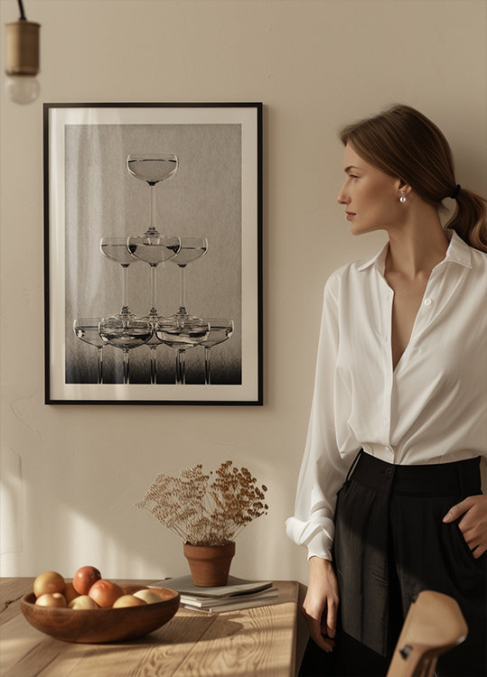 Champagne tower No.9 PlakatPlakat