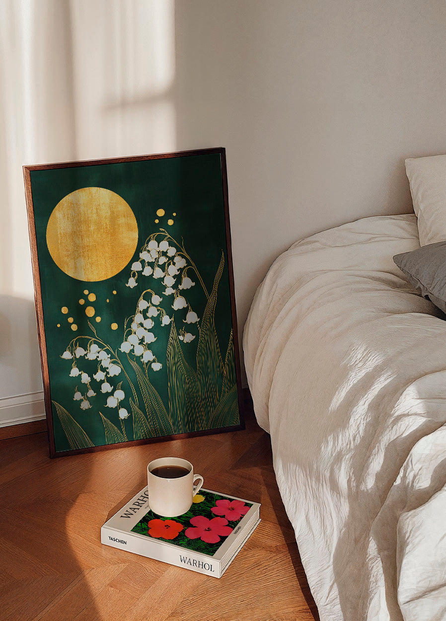 Golden Sun and Lilies Plakat