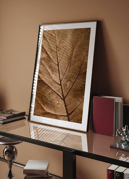 Textured Dry Leaf Plakat