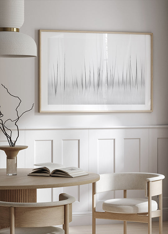 Wintry scenery in Yellowstone Plakat