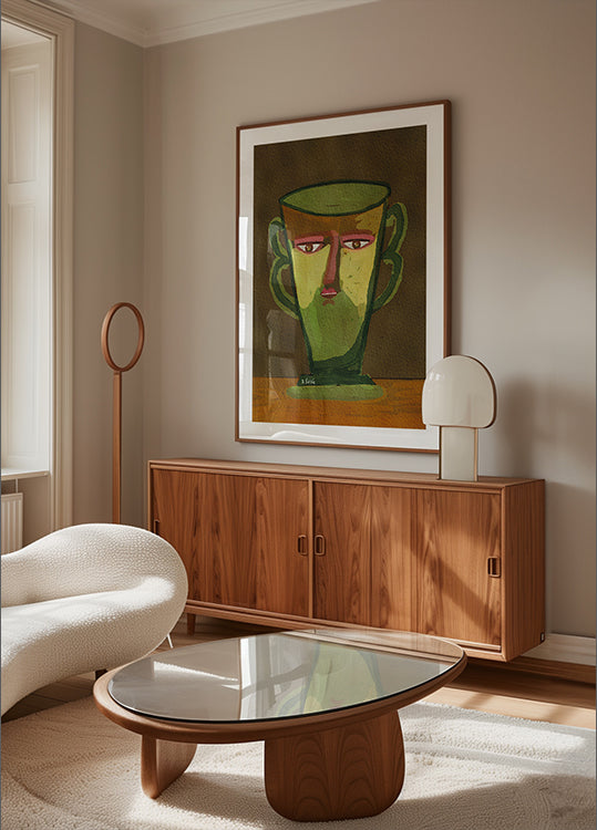 Mug man brown version Plakat