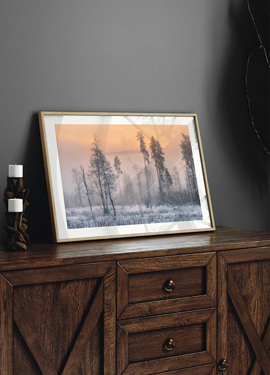 Frosty morning Plakat