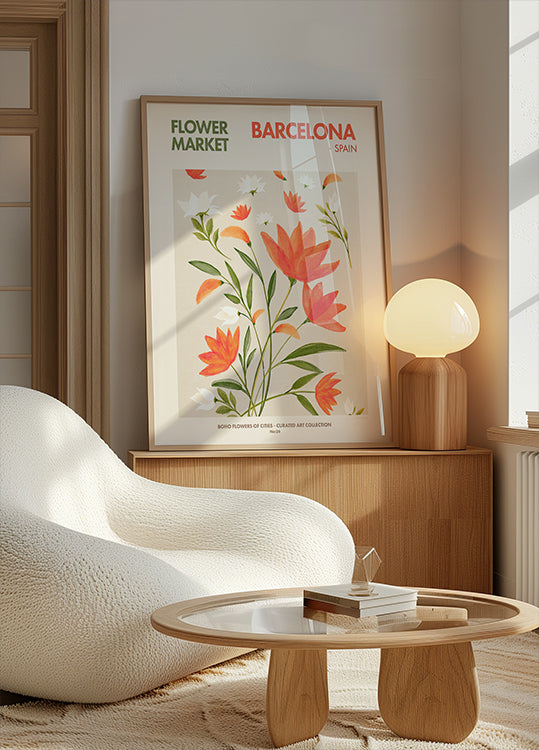 Barcelona Blooms Plakat
