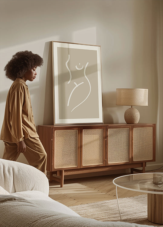 Body Sketch Sand Plakat