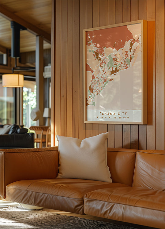 Black Maps Earth Tones 63 Plakat