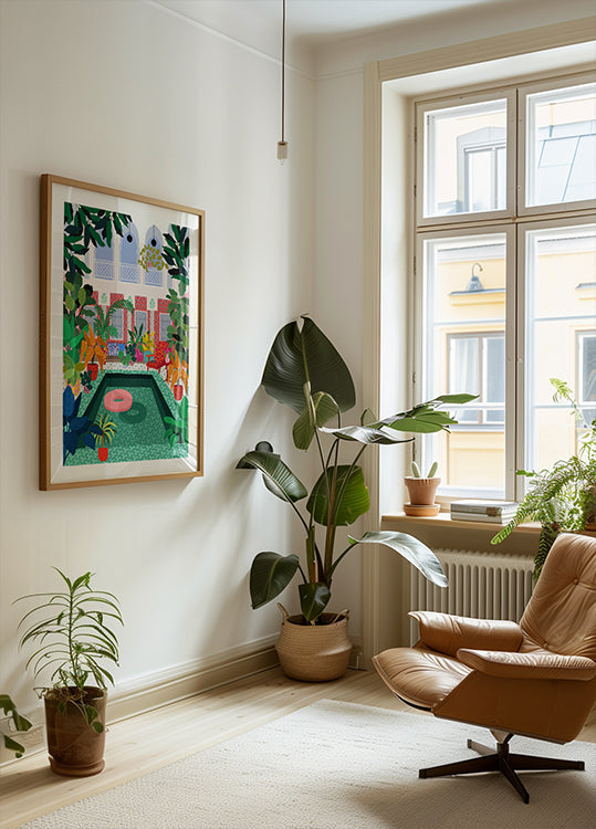 Enjoying the Pool Plakat