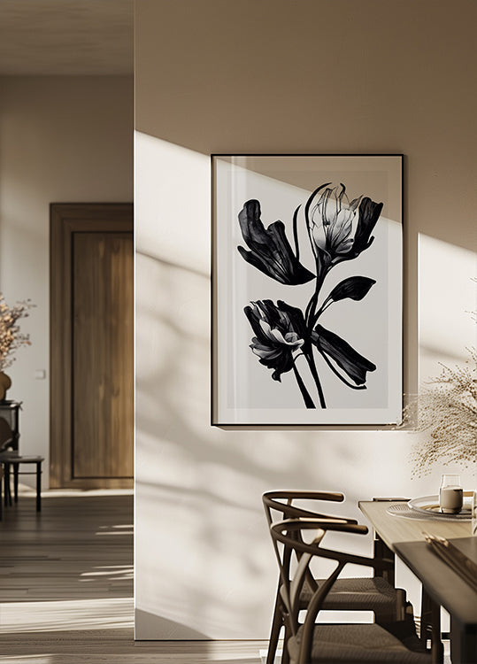 Black Flower Plakat