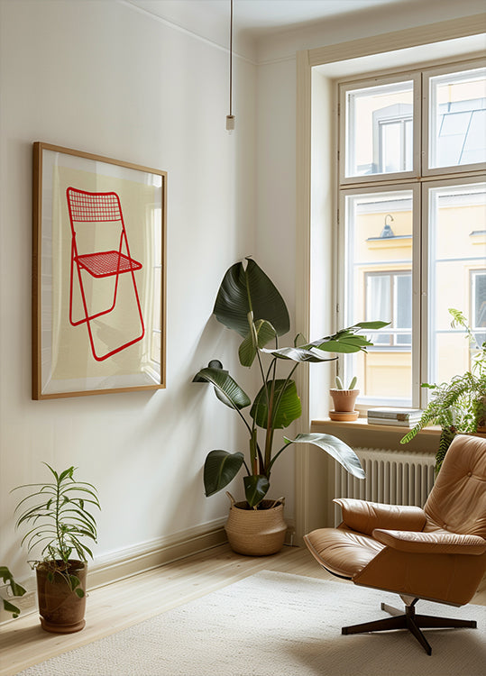 Ted Net Chair Red
