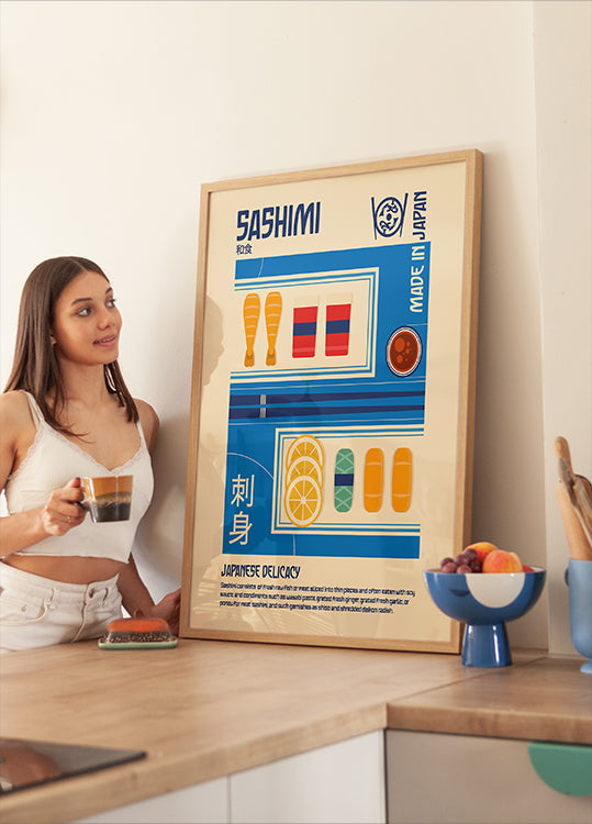 Sashimi Japanese Food Print