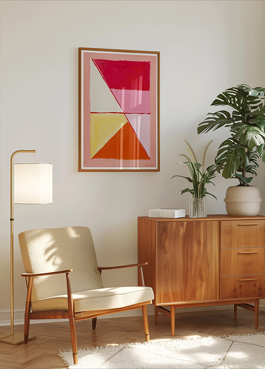Geometric Warmth Plakat