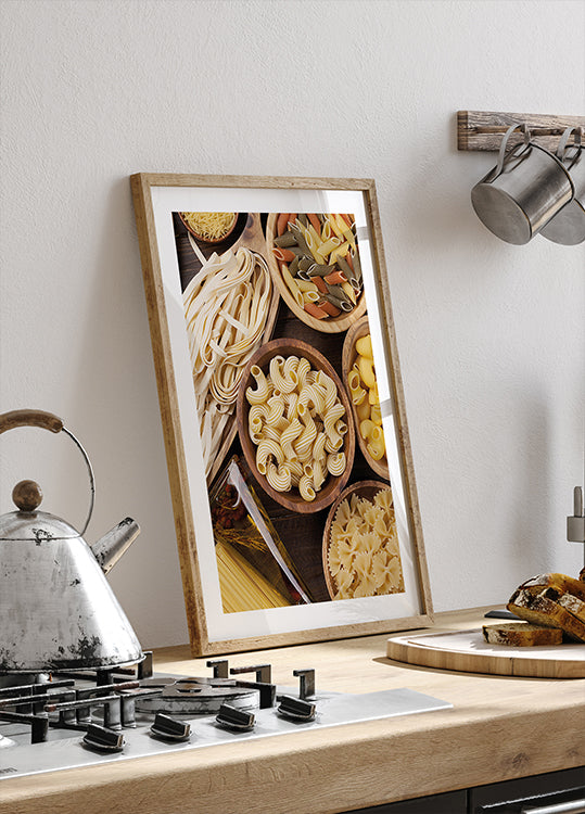 Types of Pasta Collection Plakat