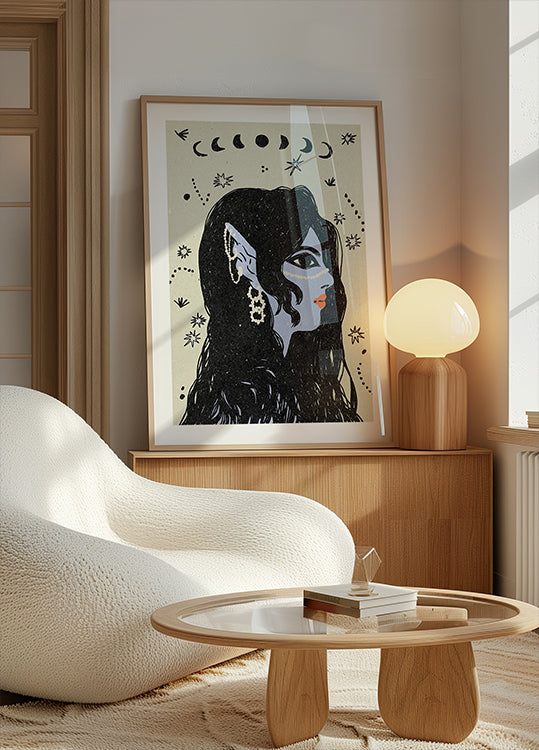 Portrait of a mermaid Plakat