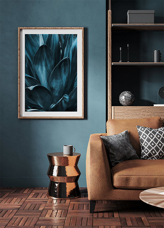 Dark Blue Plant Plakat