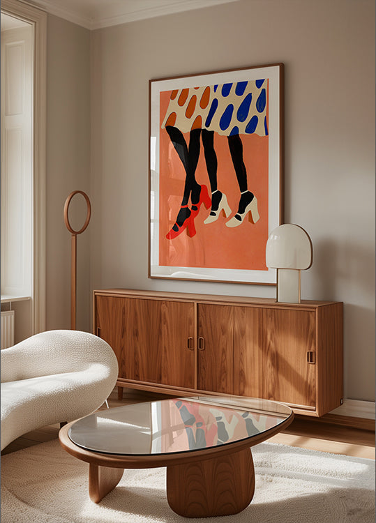 Polka Dot Steps Plakat