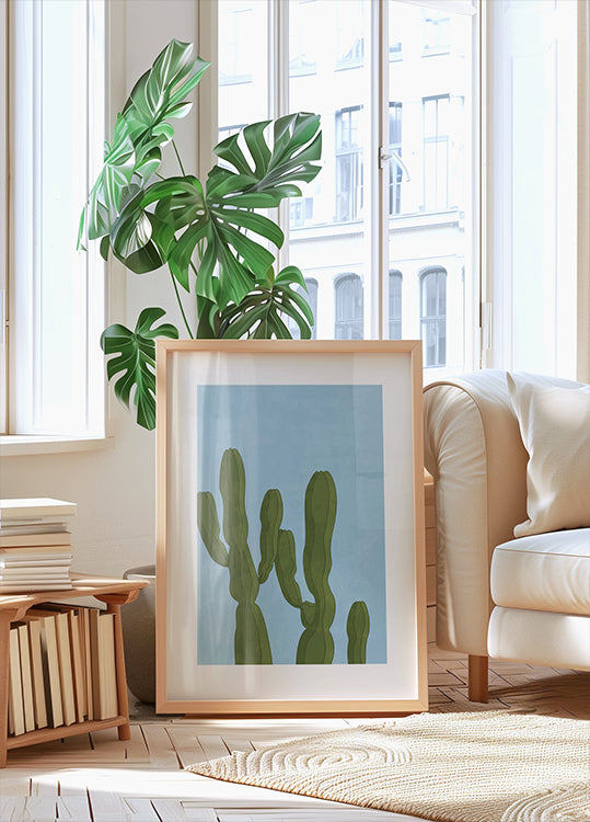 Desert Growth, Cactus Silhouettes Plakat