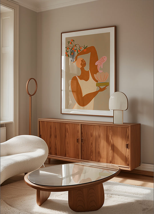 Fish And Oranges Plakat