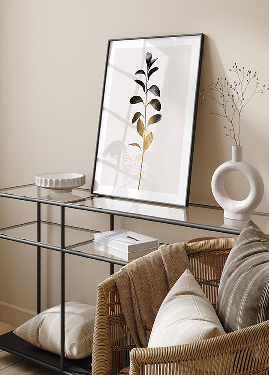 Monochromatica No.9   Dark Gold Plakat