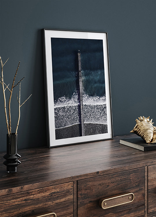 Pier Over Turquoise Waters Plakat