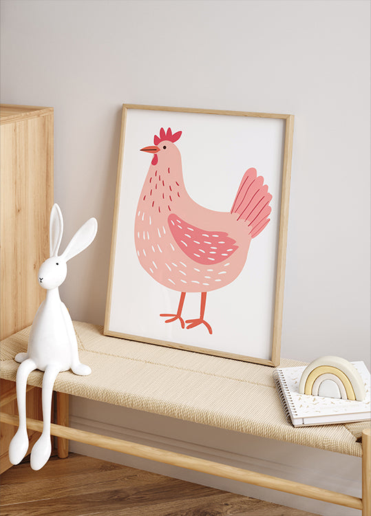 Pink Hen Plakat