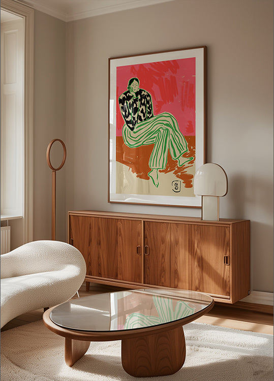 Calm Woman Portrait Plakat