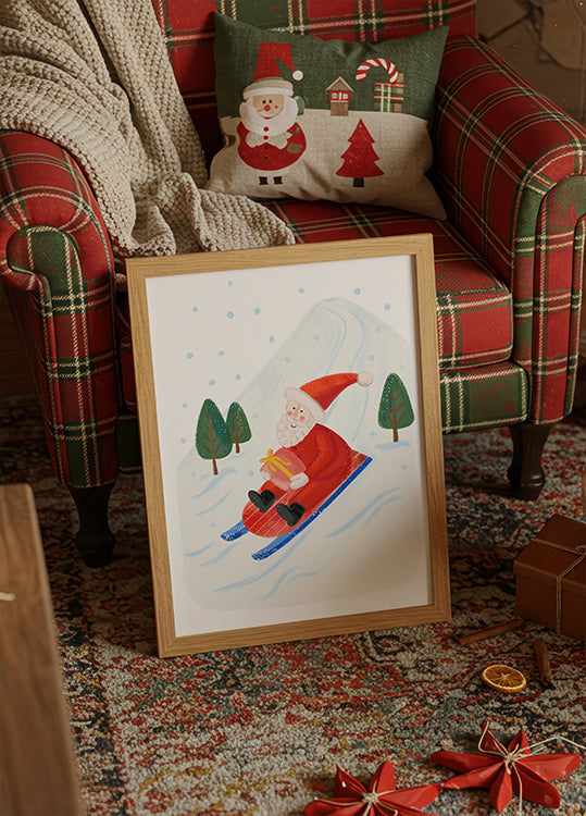 Special delivery by Santa Plakat