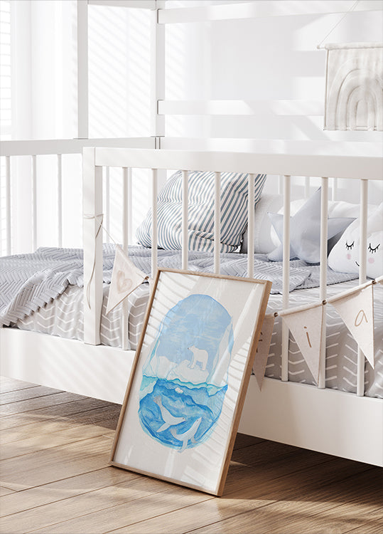 Arctic Life - Frozen Seas - Polar Bear and Seals Plakat