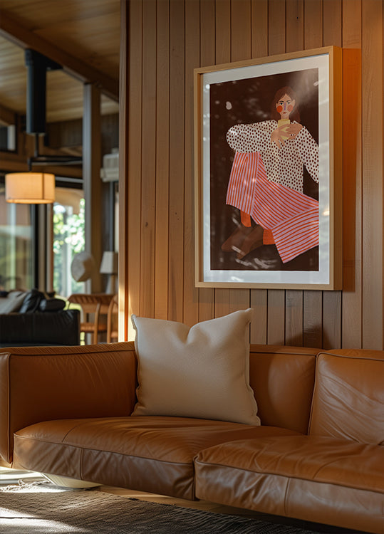 Woman With the Cup of Tea Plakat