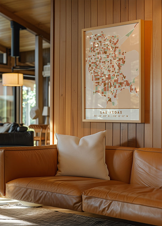 Black Maps Earth Tones 38 Plakat